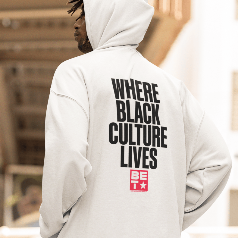 BET Where Black Culture Lives Sweatshirt mit Kapuze