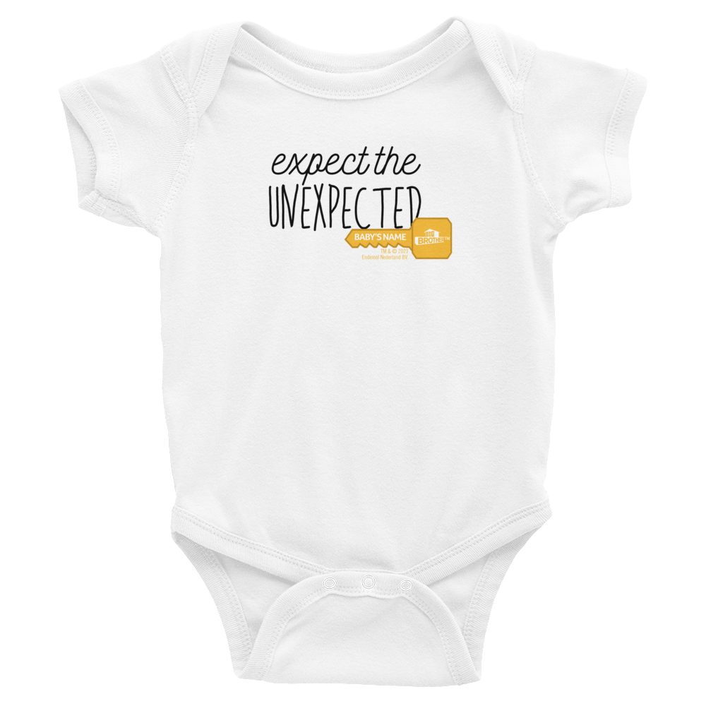 Big Brother Expect the Unexpected Personalized Baby Bodysuit - Paramount Shop