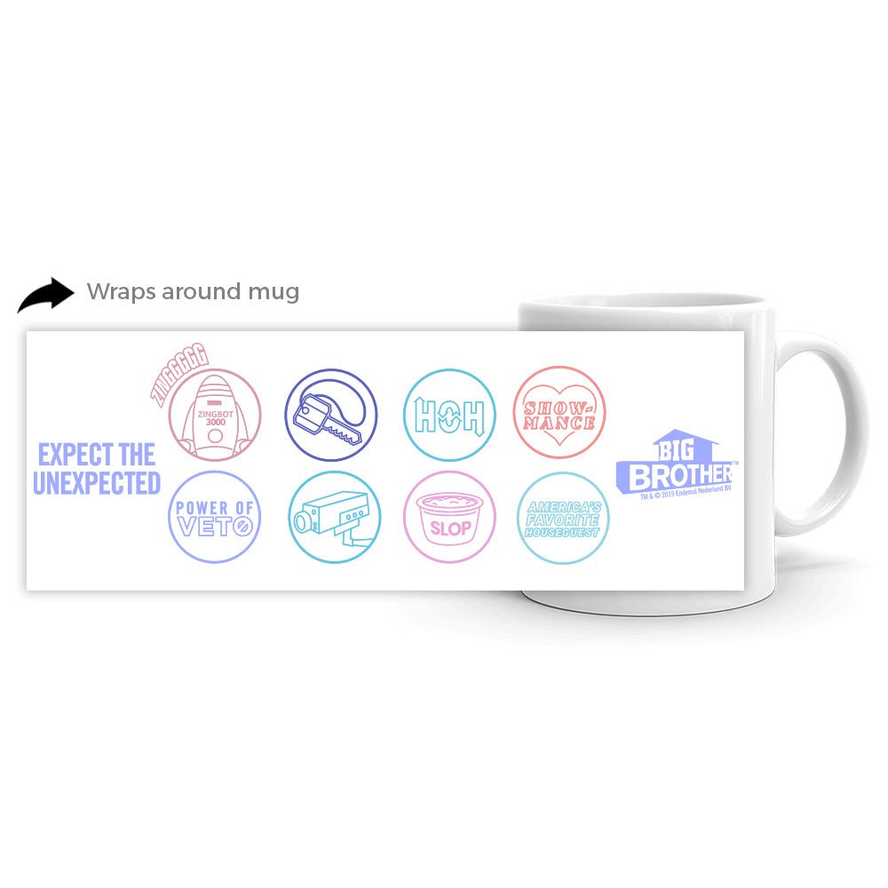 Big Brother Logo Mash Up White Mug - Paramount Shop