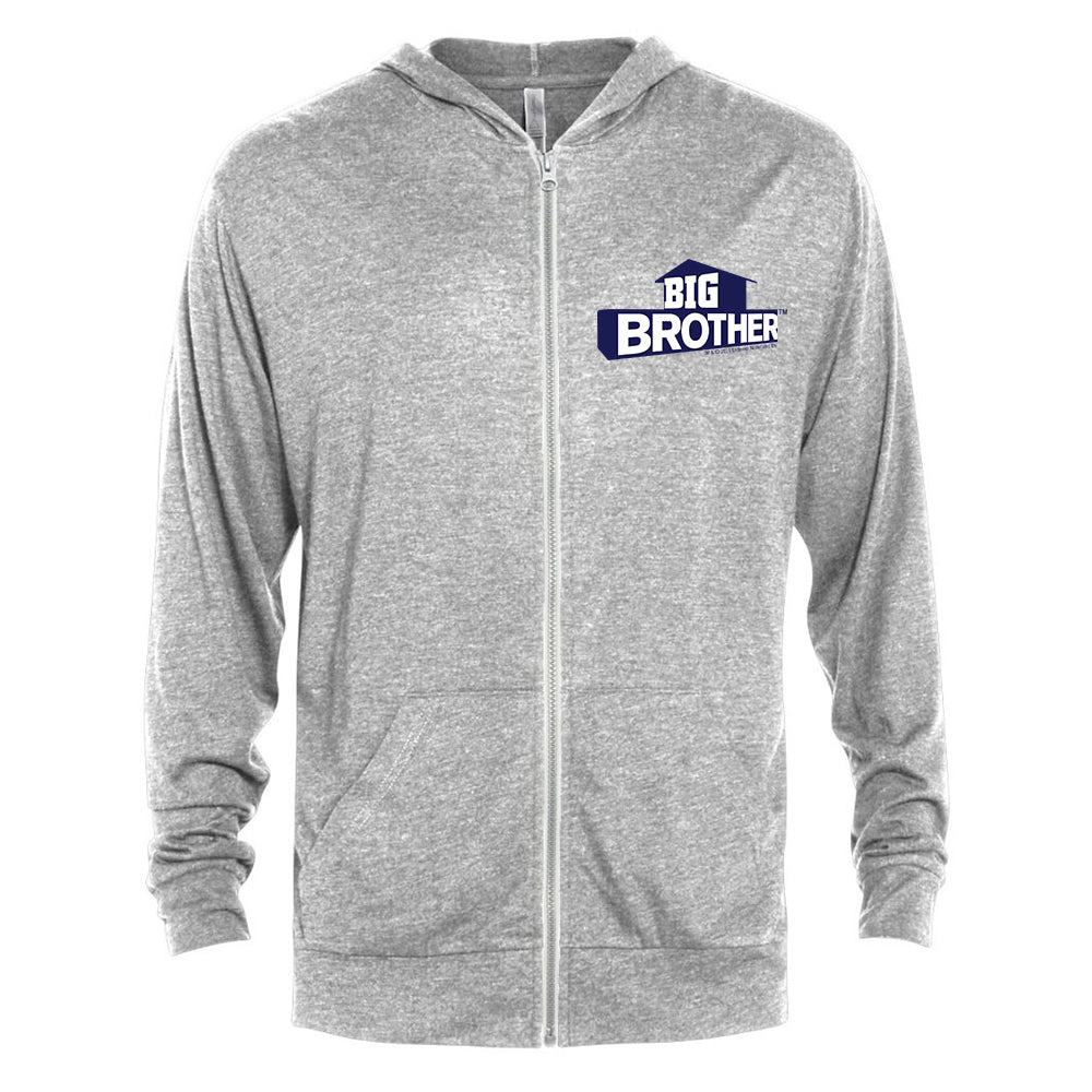 Big Brother Logo Tri - Blend Zip - Up Hooded Sweatshirt - Paramount Shop