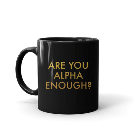 Billions Are You Alpha Enough? Black Mug - Paramount Shop
