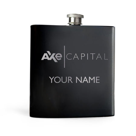 Billions Axe Capital Personalized Black Flask - Paramount Shop