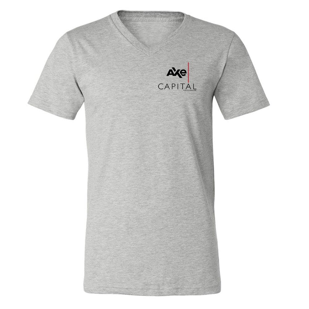 Billions Axe Capital Stacked Logo Adult V - Neck T - Shirt - Paramount Shop