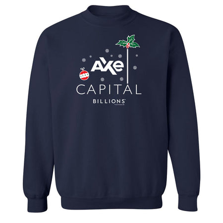 Billions Festive Axe Capital Stacked Logo Fleece Crewneck Sweatshirt - Paramount Shop