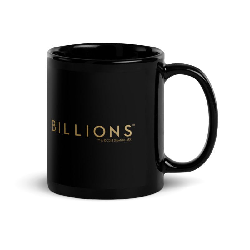 Billions Gold Logo Black 11 oz Mug