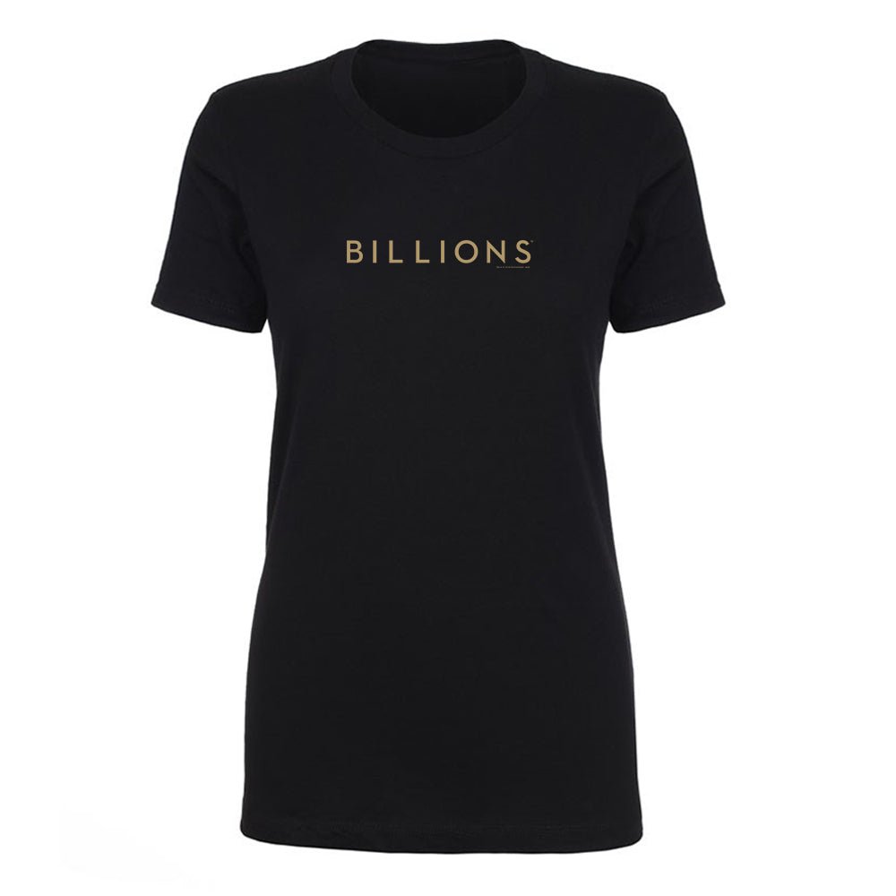 Billions Gold Logo Women's Short Sleeve T - Shirt - Paramount Shop