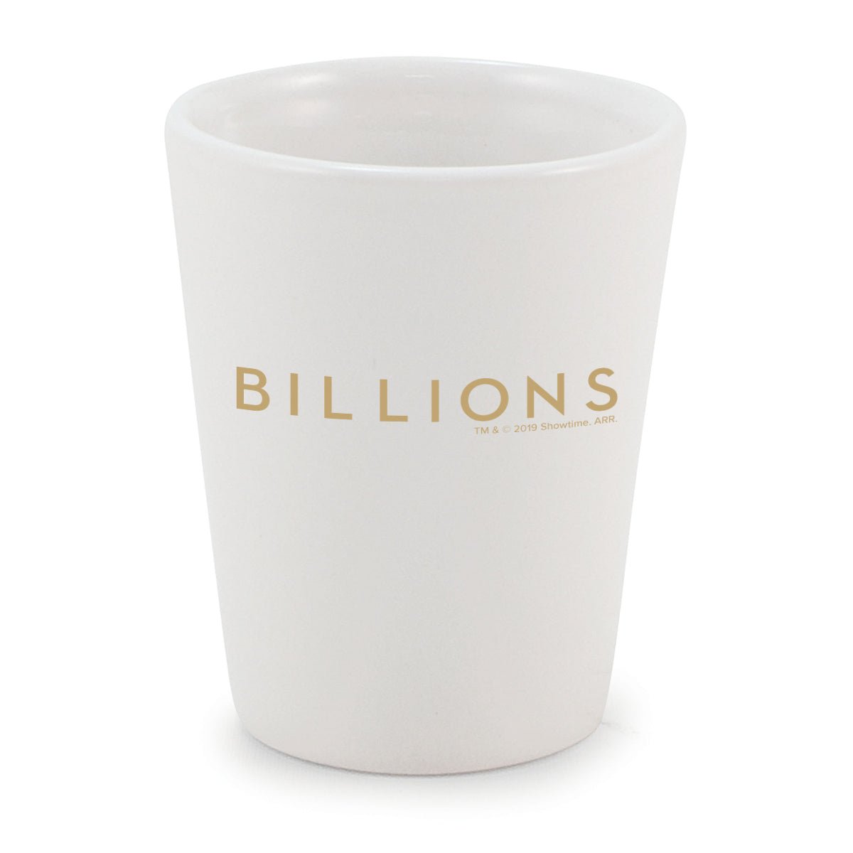 Billions Logo Ceramic Shot Glass - Paramount Shop