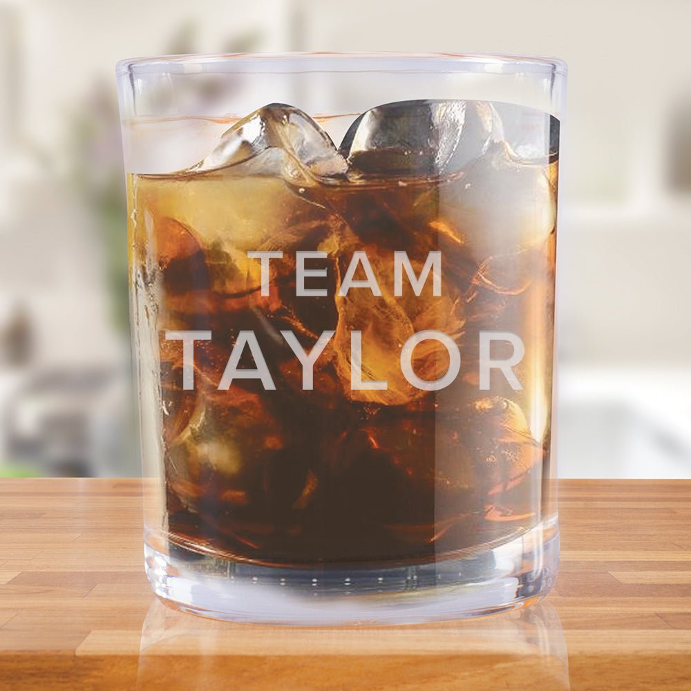 Billions Team Taylor Rocks Glass - Paramount Shop