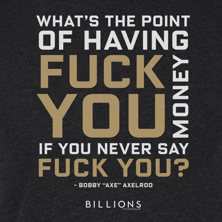 Billions What's the Point Men's Tri - Blend T - Shirt - Paramount Shop