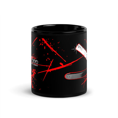 Sweeney Todd Close Shave Taza Negra Brillante