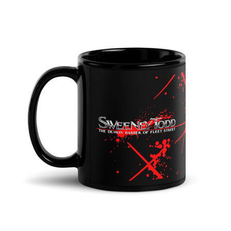 Sweeney Todd Close Shave Taza Negra Brillante