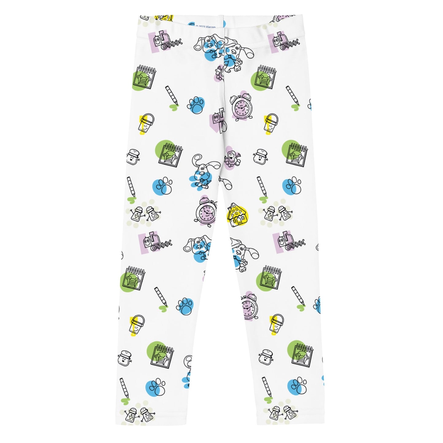 Blue's Clues Blue & Friends Pattern Kids Leggings - Paramount Shop