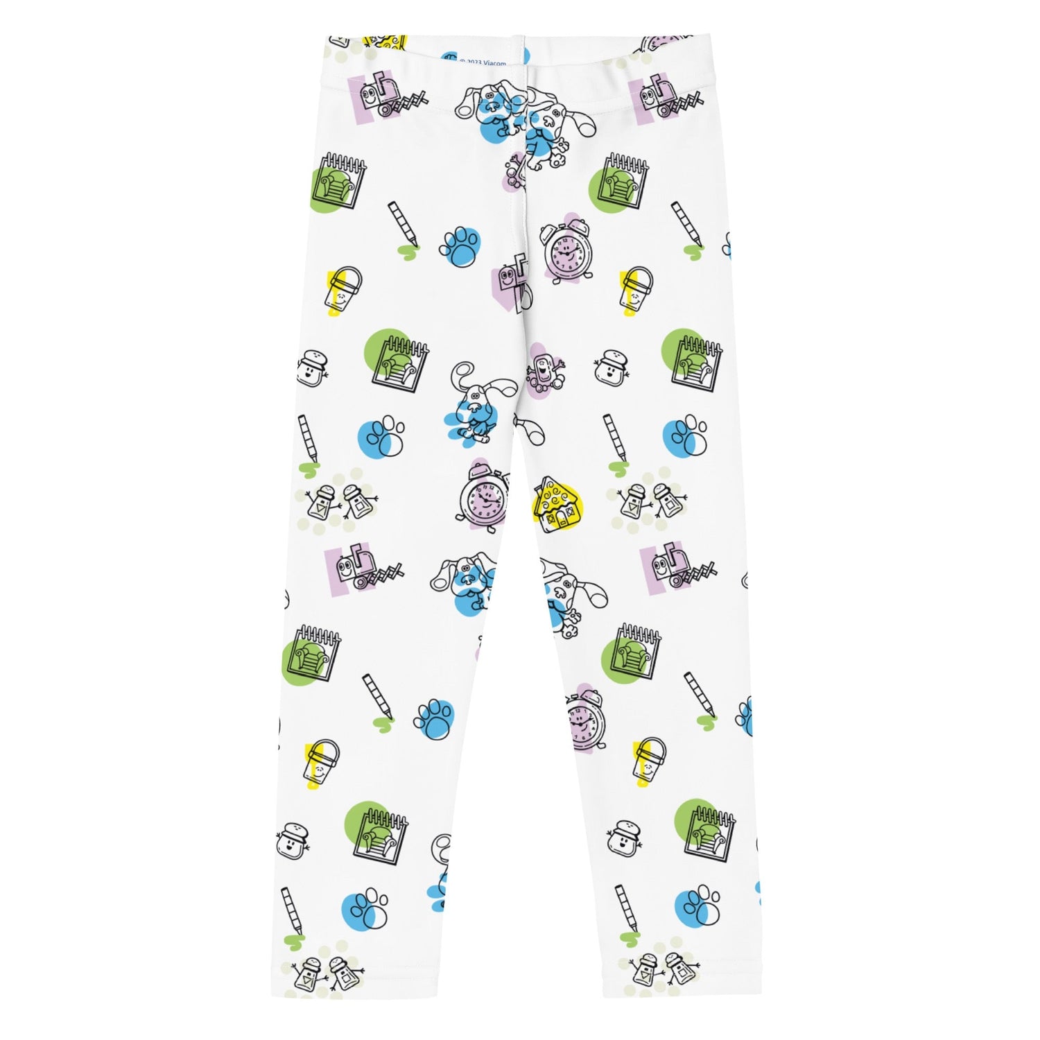 Blue's Clues Blue & Friends Pattern Kids Leggings - Paramount Shop