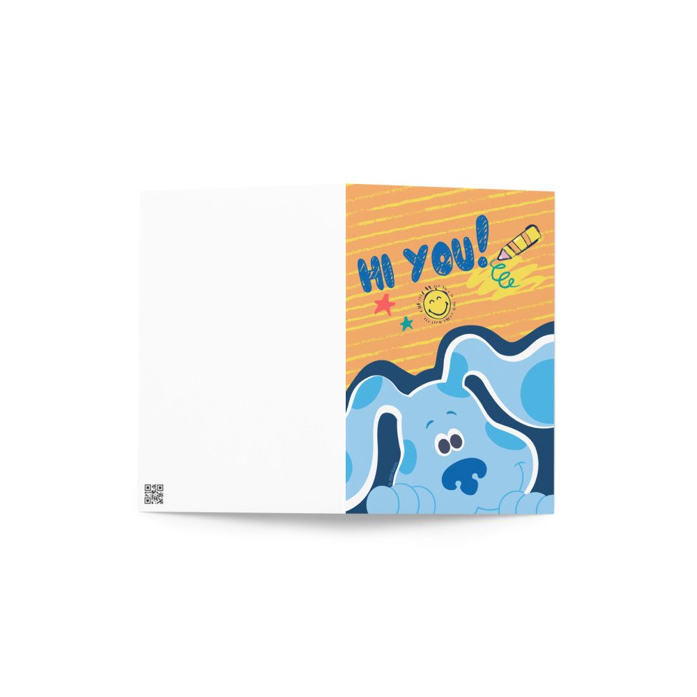 Blue's Clues Hi You! Birthday Card - Paramount Shop