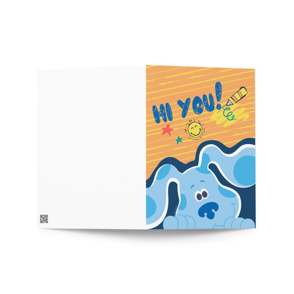 Blue's Clues Hi You! Birthday Card - Paramount Shop