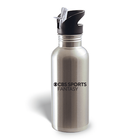 CBS Sports Fantasy LOGO 20 oz Screw Top Water Bottle with Straw - Paramount Shop
