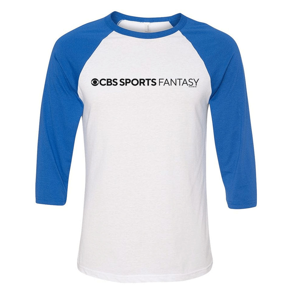 CBS Sports Fantasy Logo 3/4 Sleeve Baseball T - Shirt - Paramount Shop