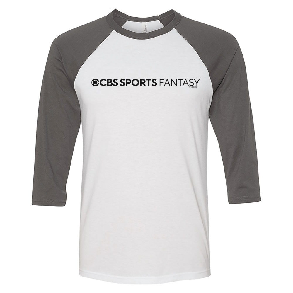 CBS Sports Fantasy Logo 3/4 Sleeve Baseball T - Shirt - Paramount Shop