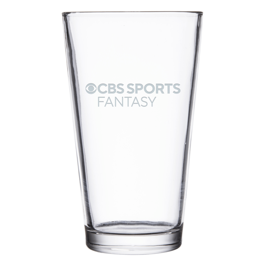 CBS Sports Fantasy Logo Laser Engraved Pint Glass - Paramount Shop