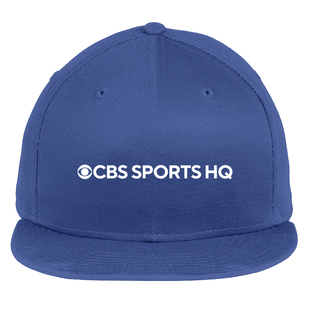 CBS Sports HQ Logo Embroidered Flat Bill Hat - Paramount Shop