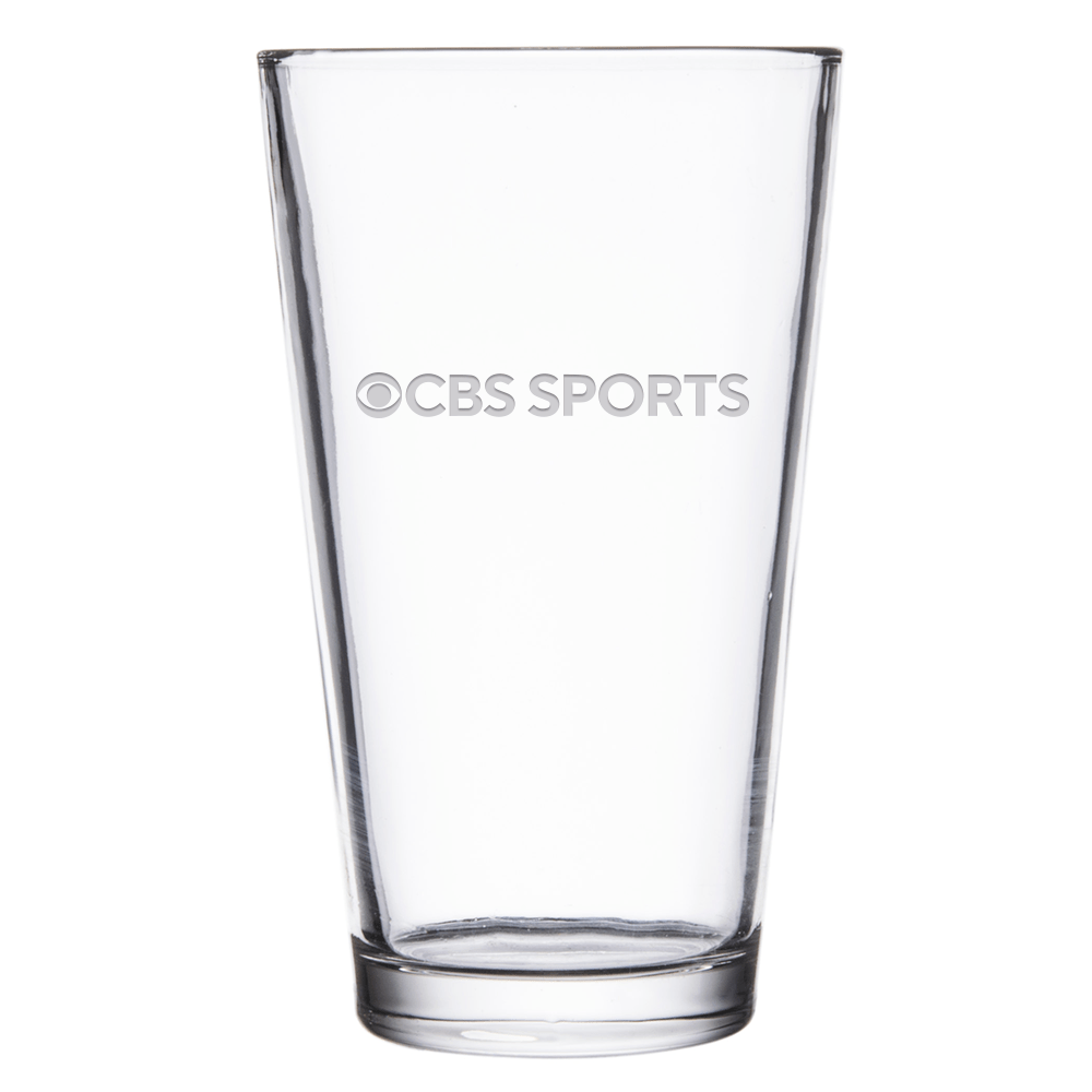 CBS Sports Logo Lasergraviertes Pint-Glas