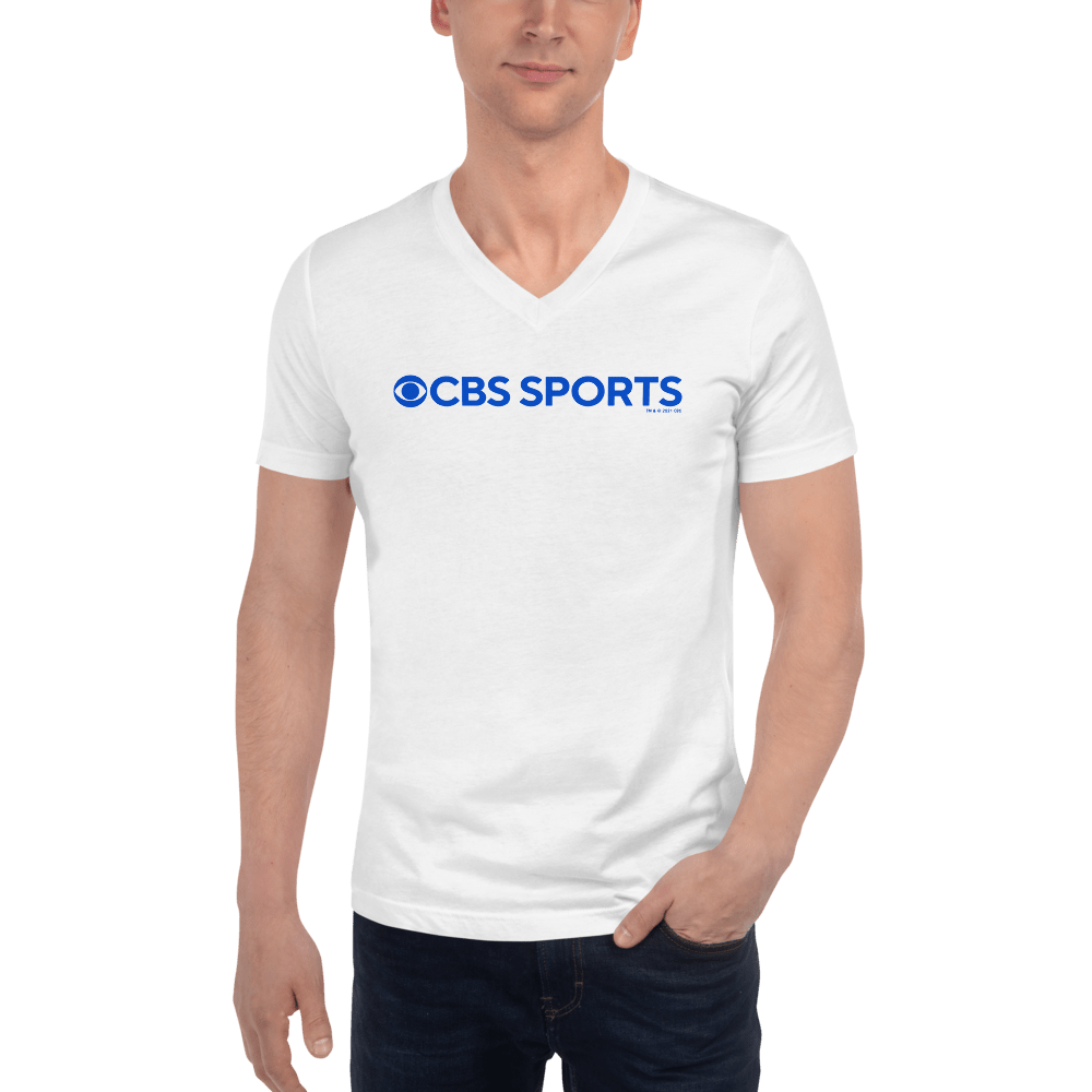 CBS Sports Logo V - Neck Short Sleeve T - Shirt - Paramount Shop