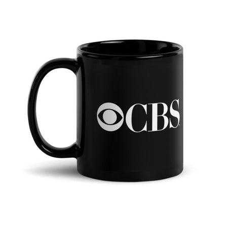 CBS Vintage Logo Black Mug - Paramount Shop