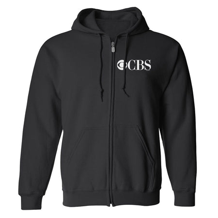 CBS Vintage Logo Fleece Zip - Up Hooded Sweatshirt - Paramount Shop