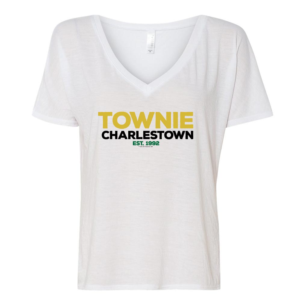 City on a Hill Charlestown Townie Women's Relaxed V - Neck T - Shirt - Paramount Shop
