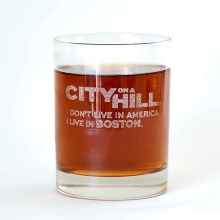 City on a Hill I Don't Live in America Laser Engraved Rocks Glass - Paramount Shop