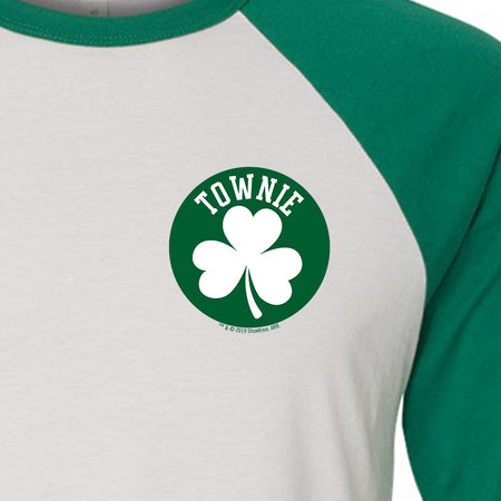 City on a Hill Shamrock Townie 3/4 Sleeve Baseball T - Shirt - Paramount Shop