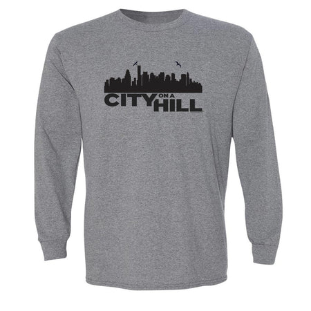 City on a Hill Skyline Adult Long Sleeve T - Shirt - Paramount Shop