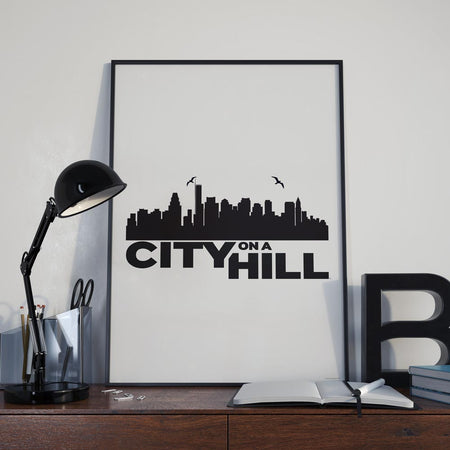 City on a Hill Skyline Premium Satin Poster - Paramount Shop