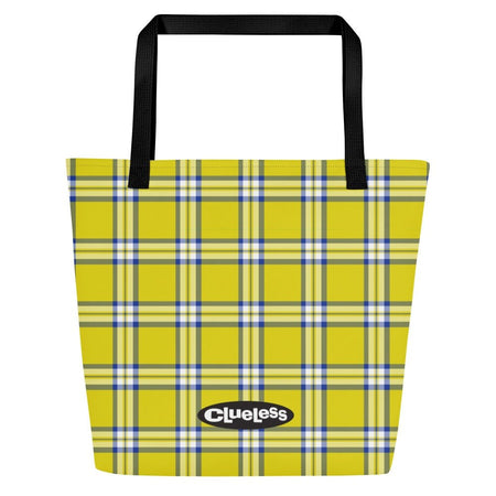 Clueless Yellow Plaid Premium Tote Bag - Paramount Shop