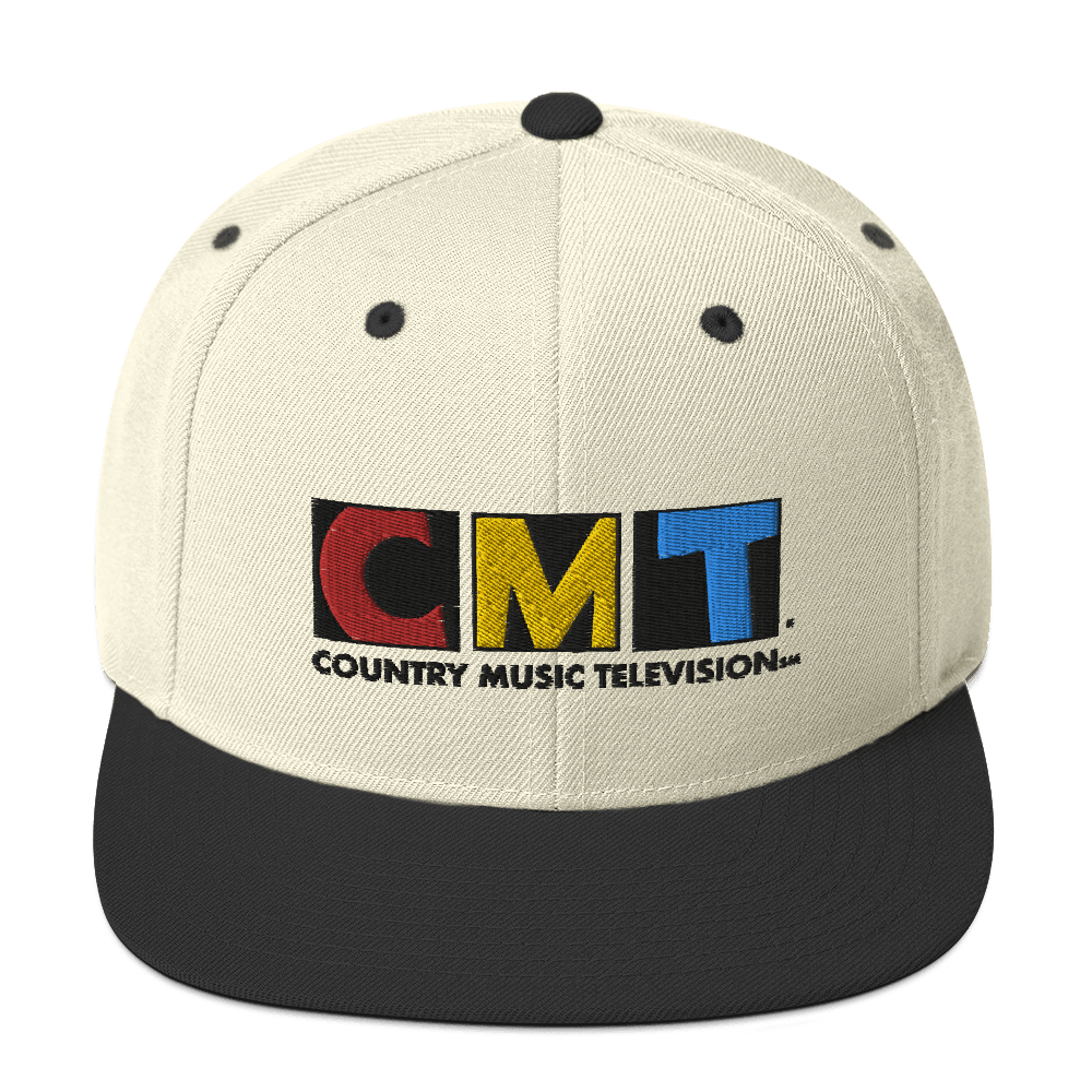 CMT Logo Embroidered Classic Snapback Hat - Paramount Shop