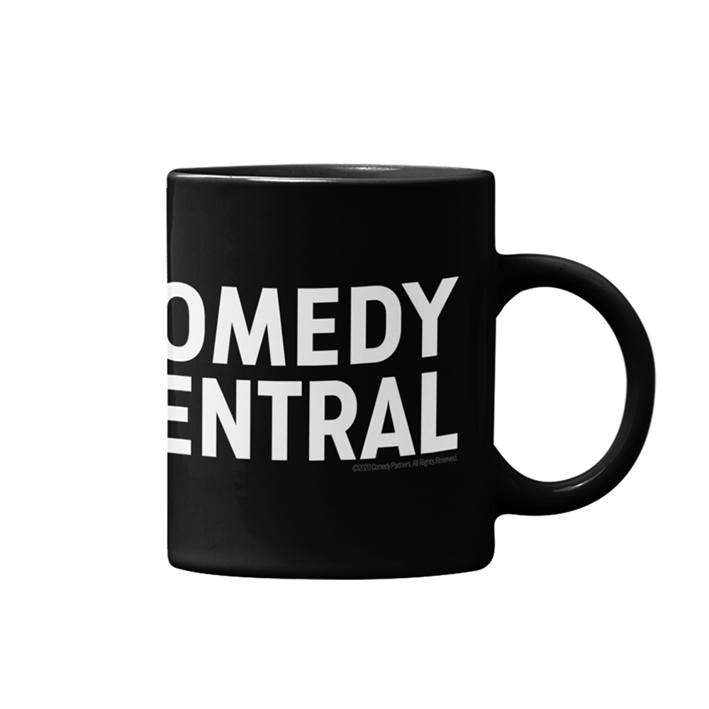 Comedy Central Logo Full Wrap Black Mug - Paramount Shop