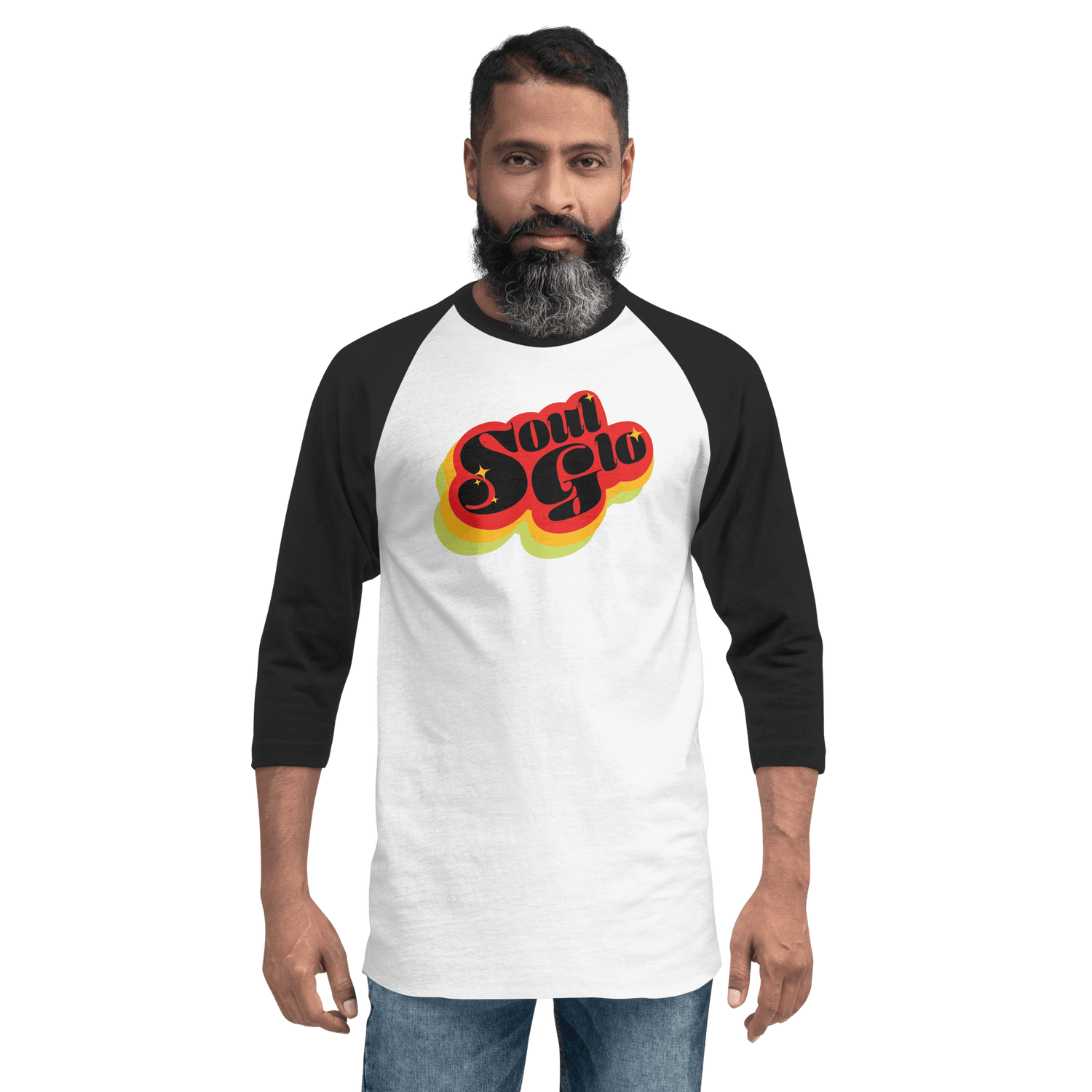 Coming To America Soul Glo Unisex 3/4 Sleeve Raglan Shirt - Paramount Shop
