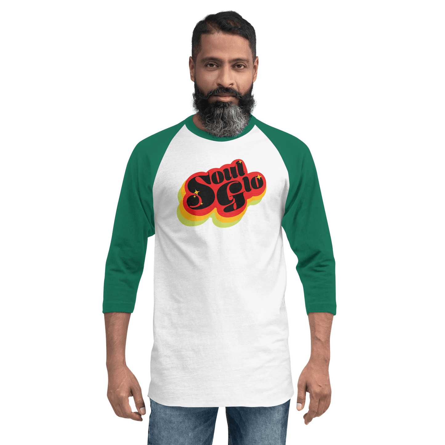 Coming To America Soul Glo Unisex 3/4 Sleeve Raglan Shirt - Paramount Shop