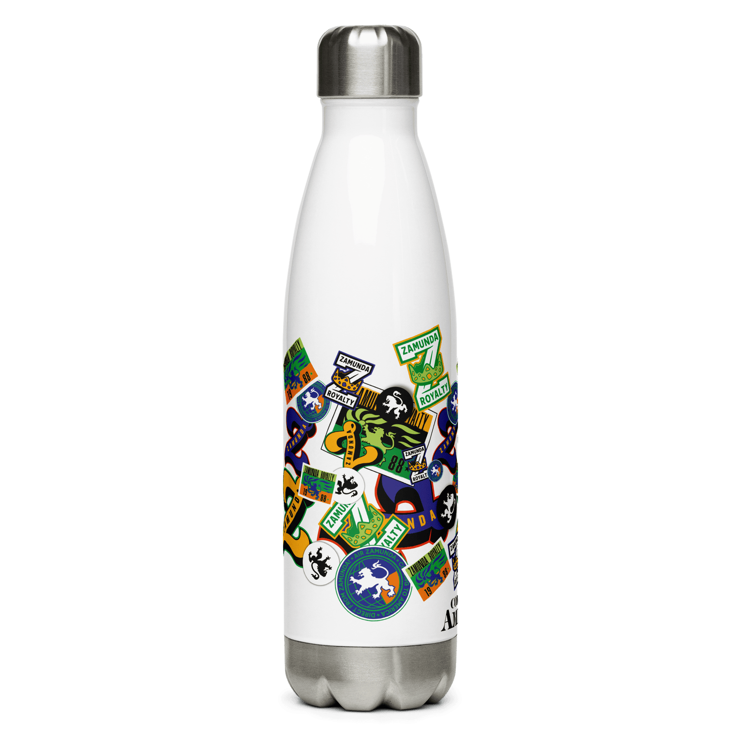 Coming To America Zamunda Pattern Stainless Steel Water Bottle - Paramount Shop