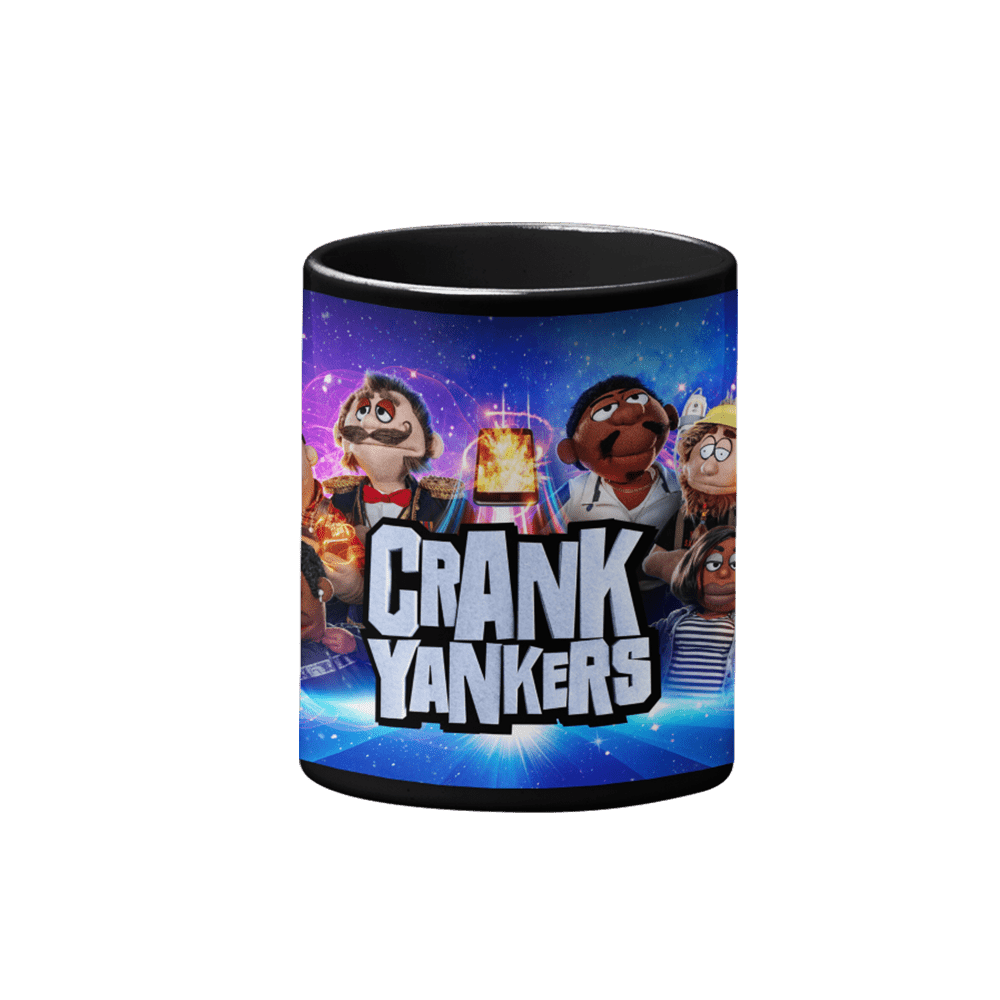 Crank Yankers Key Art Full Wrap Black Mug - Paramount Shop