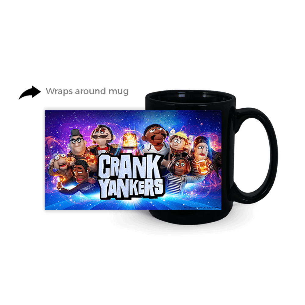 Crank Yankers Key Art Full Wrap Black Mug