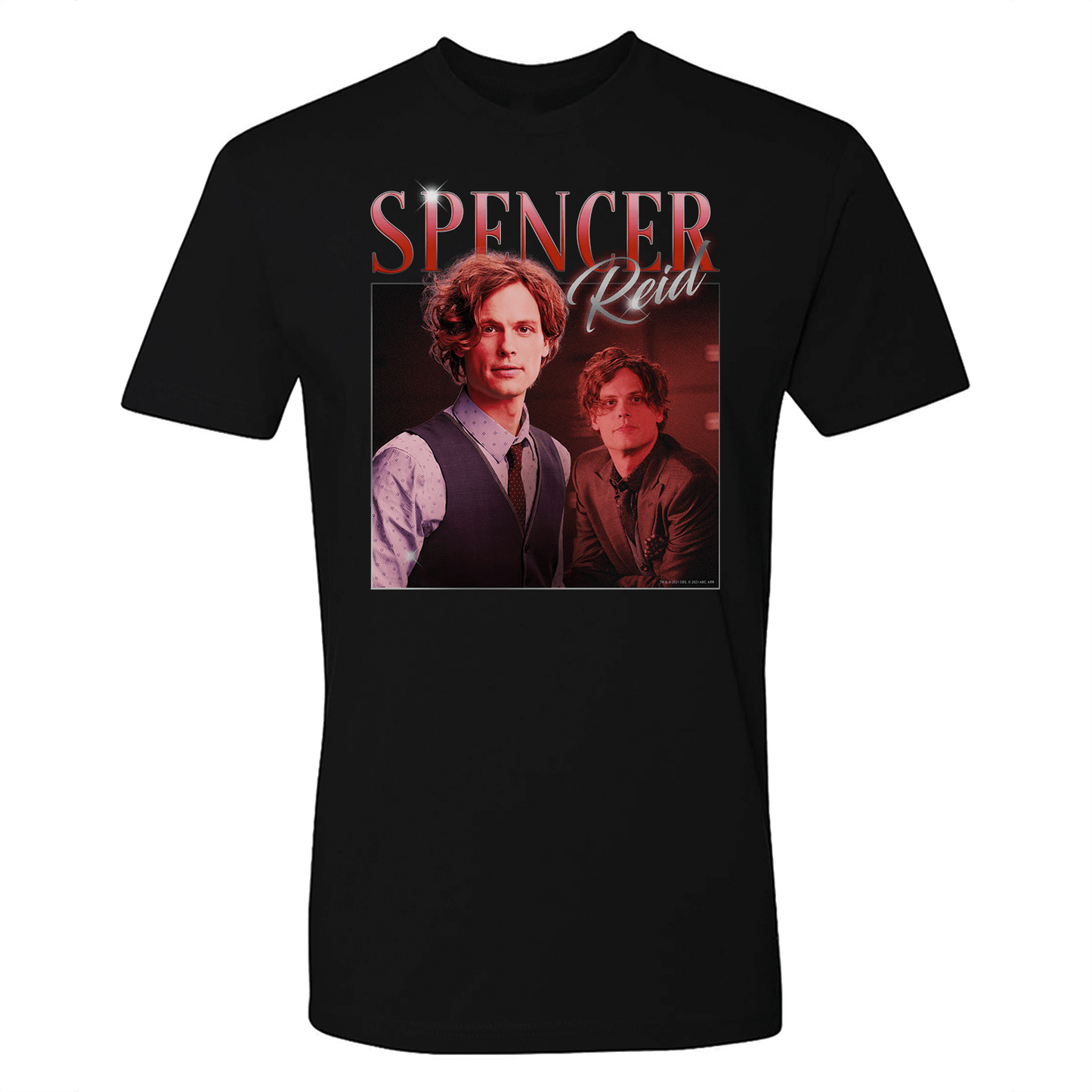 Criminal Minds 80's Spencer Reid Adult Short Sleeve T - Shirt - Paramount Shop