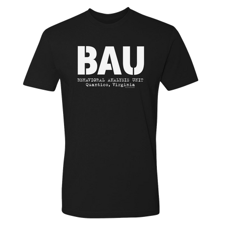 Criminal Minds BAU Adult Short Sleeve T - Shirt - Paramount Shop