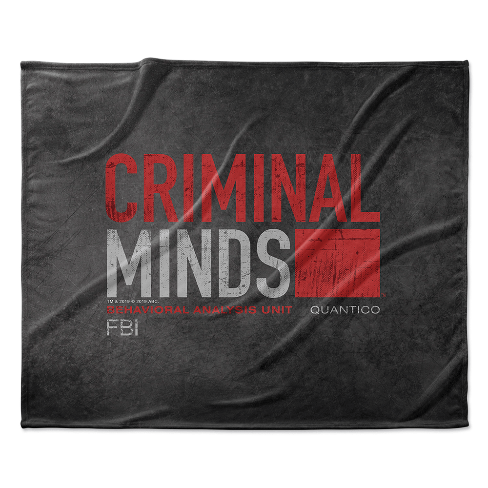 Criminal Minds Distressed BAU Quantico Sherpa Blanket