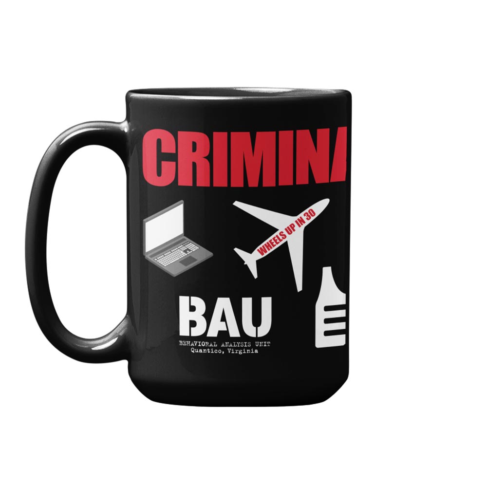 Criminal Minds Icon Mashup Black Mug - Paramount Shop
