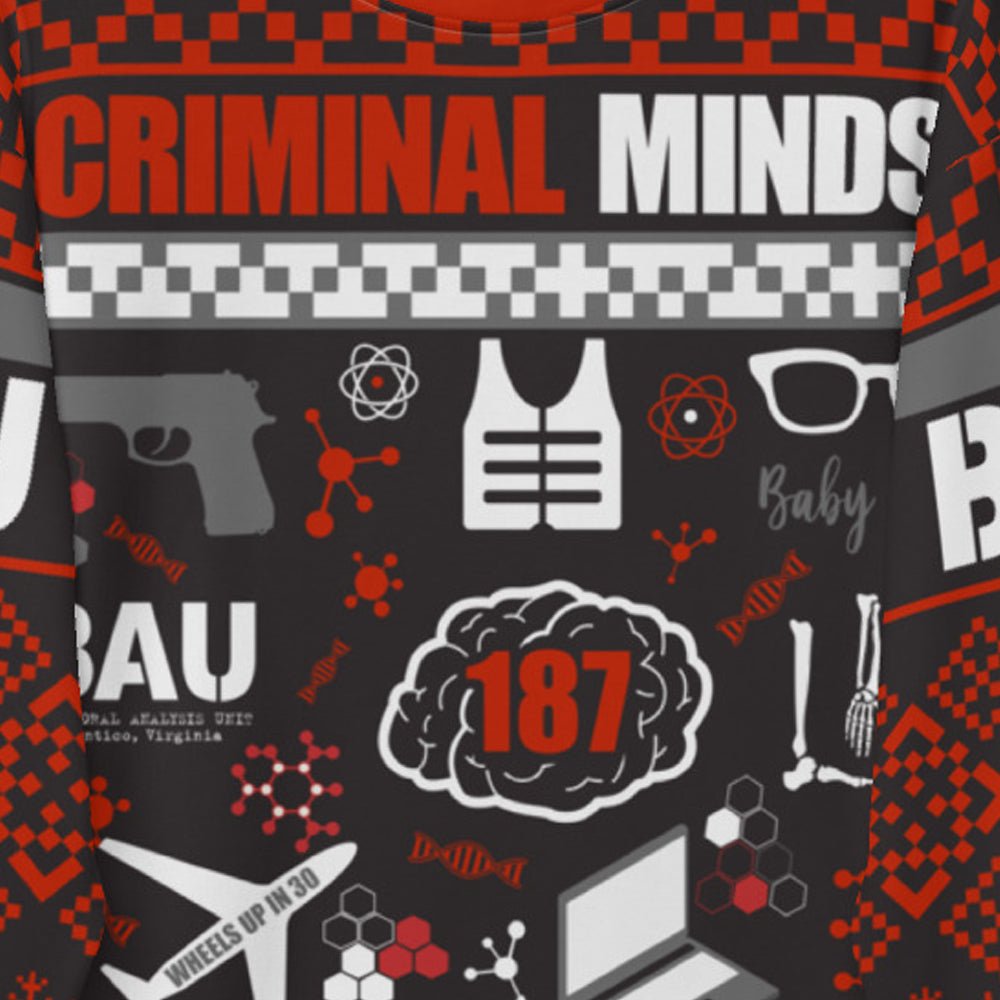 Criminal Minds Icon Mashup Holiday Sweatshirt - Paramount Shop