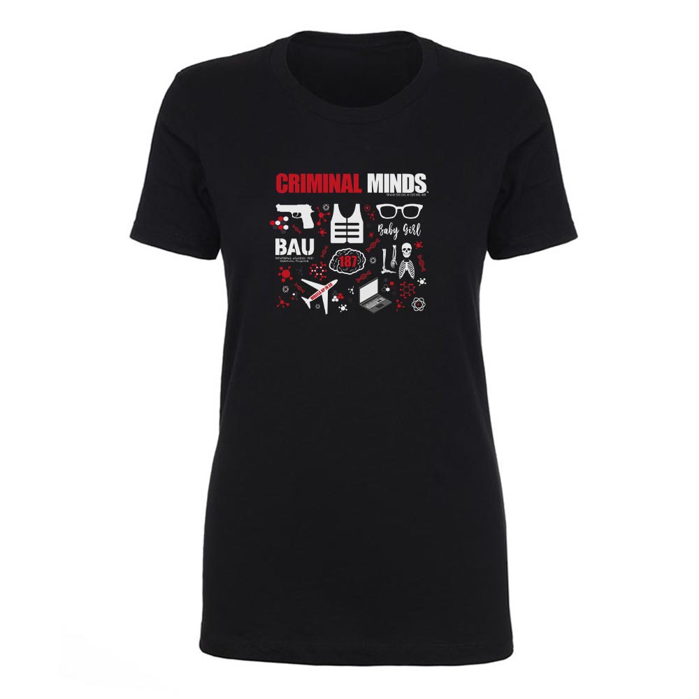 Criminal Minds Icon Mashup Women's Short Sleeve T - Shirt - Paramount Shop