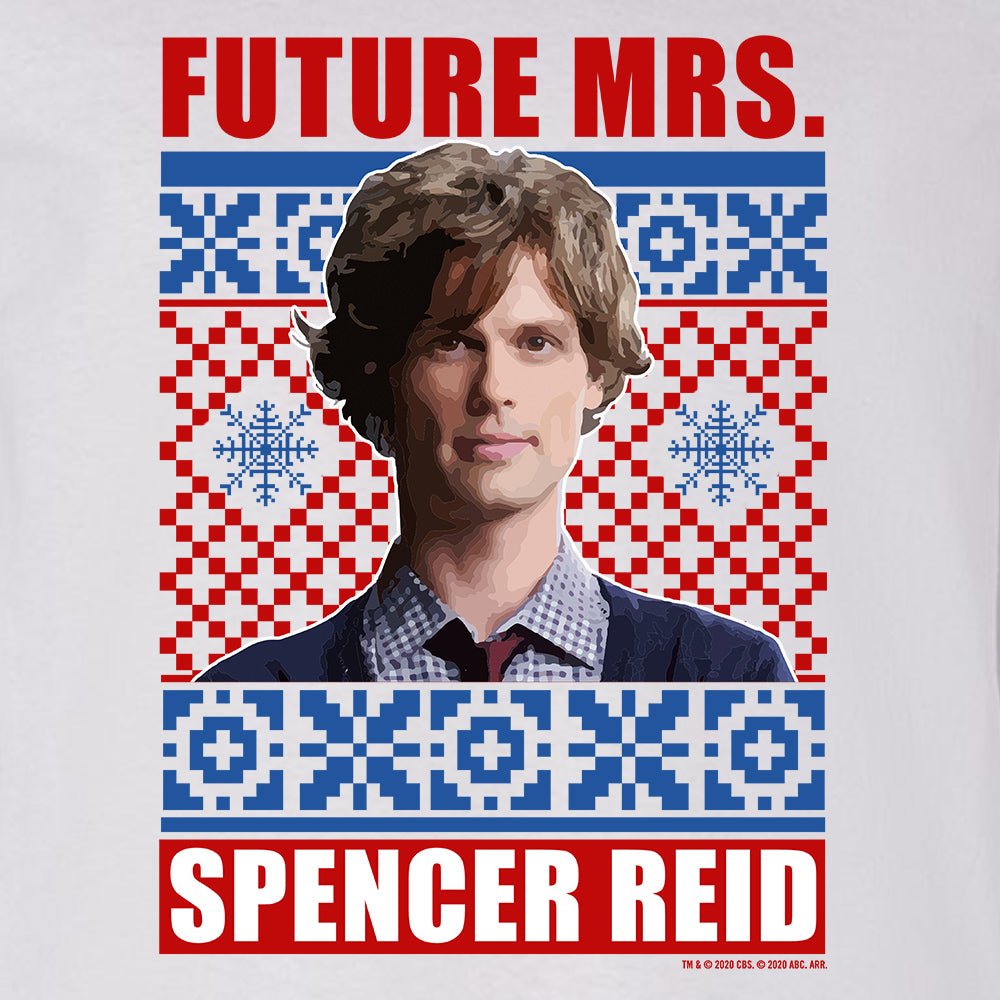 Criminal Minds Mrs. Spencer Reid Holiday Adult Long Sleeve T - Shirt - Paramount Shop