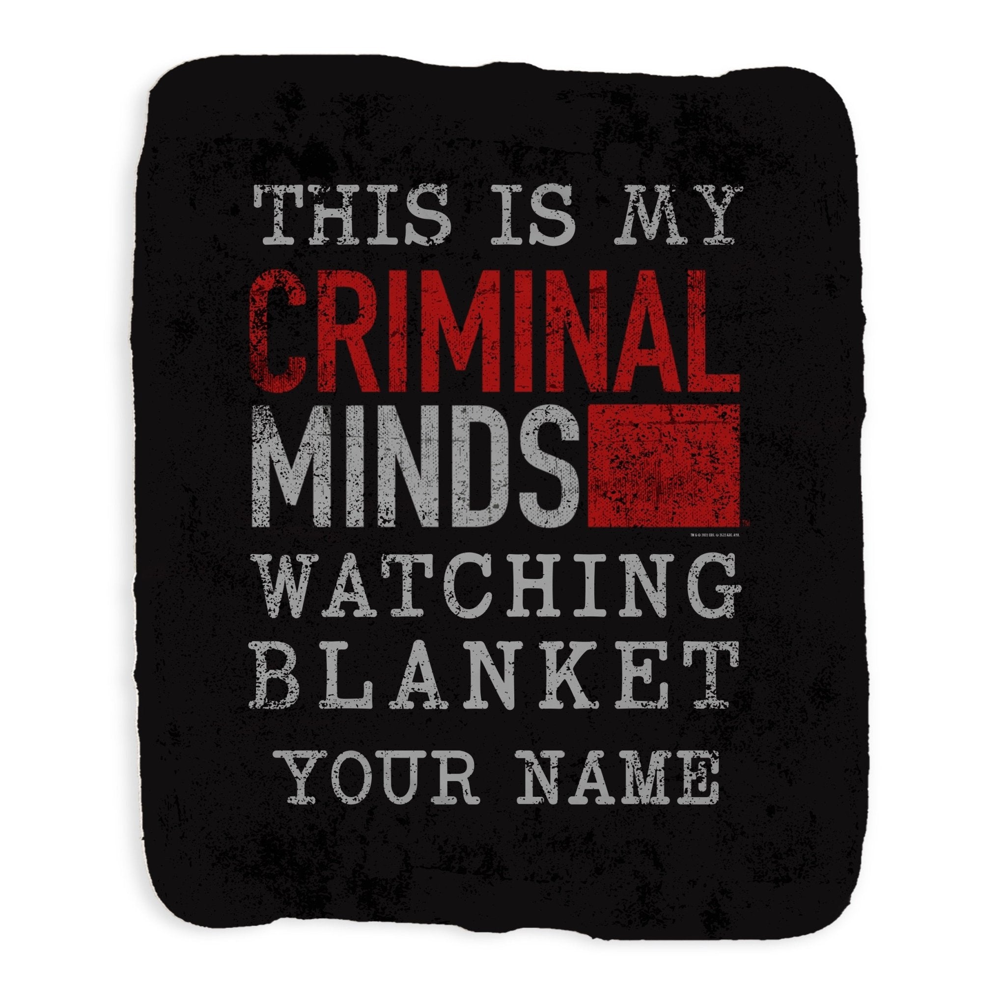 Criminal Minds Beobachtung von Personalisierbar Sherpa-Decke