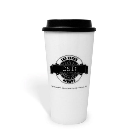 CSI: Crime Scene Investigation Logo Badge Travel Mug - Paramount Shop